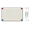 Kép 6/6 - Hunor Premium 22/600-1200 acéllemez radiátor