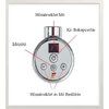 Kép 3/3 - Hunor 600 x 1600 elektromos törölközőszárító radiátor, egyenes, fehér, digitális 900 W