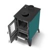 Kép 8/17 - Hunor 806 Iglo  kandalló kék 10,6 kW